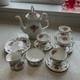 Vintage Royal Albert Bone China Tranquility Coffee Pot Cups Saucers, Sugar Milk