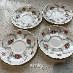 Vintage Royal Albert Bone China Tranquility Coffee Pot Cups Saucers, Sugar Milk