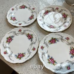 Vintage Royal Albert Bone China Tranquility Coffee Pot Cups Saucers, Sugar Milk