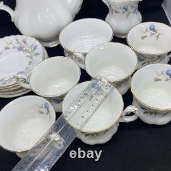 Vintage Royal Albert Brigadoon Coffee Set, Beautiful thistle Design 15 Pieces