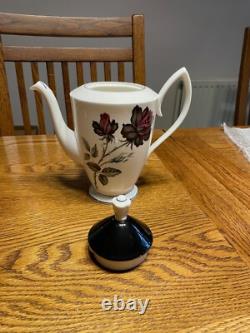 Vintage Royal Albert Masquerade (silver rim) Bone China Tea & Coffee Set 34 Pcs