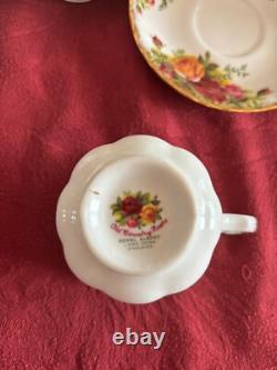Vintage Royal Albert Old Country Roses Tea And Coffee Set 44 Pieces