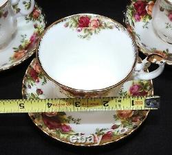 Vintage Royal Albert Old Country Roses Tea Coffee Pot Set with 6 Cups & Saucers