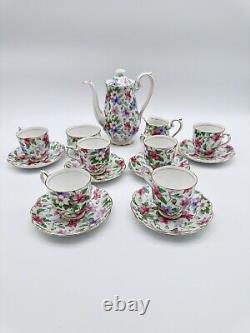 Vintage Royal Albert Summer Glory Coffee Set. Afternoon Tea