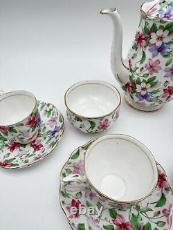 Vintage Royal Albert Summer Glory Coffee Set. Afternoon Tea