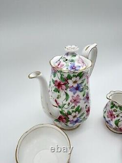 Vintage Royal Albert Summer Glory Coffee Set. Afternoon Tea