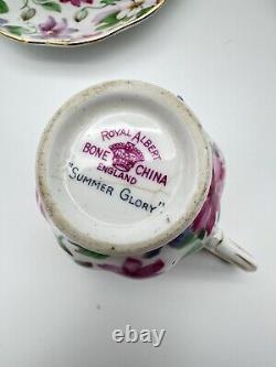 Vintage Royal Albert Summer Glory Coffee Set. Afternoon Tea