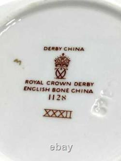 Vintage Royal Crown Derby Bone China Demitasse Coffee Set, 20 pcs