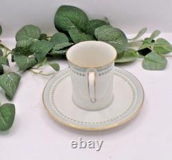 Vintage Royal Doulton 15 Piece Coffee Set Green Laurel Band Berkshire TC1021