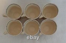 Vintage Royal Doulton Orchid D5215 Earthenware 13pce Coffee Set 1932 Black Trim