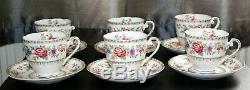 Vintage Royal Grafton Malvern Fine Bone China Tea / Coffee Set 36 Pieces