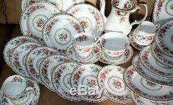 Vintage Royal Grafton Malvern Fine Bone China Tea / Coffee Set 36 Pieces