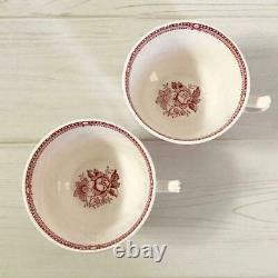 Vintage Royal Staffordshire Clarice Cliff Coffee Cup & Saucers 2 Set 1930