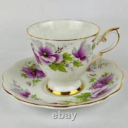 Vintage Royal Standard'Violetta' Coffee Pot, Sugar Bowl, Jug, 5 Cups & Saucers