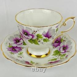Vintage Royal Standard'Violetta' Coffee Pot, Sugar Bowl, Jug, 5 Cups & Saucers