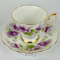 Vintage Royal Standard'Violetta' Coffee Pot, Sugar Bowl, Jug, 5 Cups & Saucers