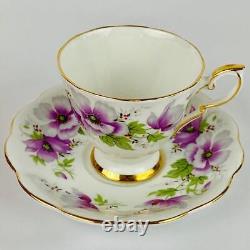 Vintage Royal Standard'Violetta' Coffee Pot, Sugar Bowl, Jug, 5 Cups & Saucers