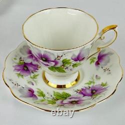 Vintage Royal Standard'Violetta' Coffee Pot, Sugar Bowl, Jug, 5 Cups & Saucers