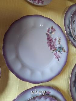 Vintage Russian Ukrainian? Coffee Set beautiful Purple lilac design