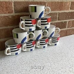 Vintage Sango Radius Coffee Cup Set, 10 Count
