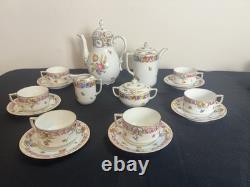 Vintage Schumann Bavaria Germany Empress Dresden Flowers Coffee/Tea Set 19 Pcs Vintage Schumann Bavaria Germany Empress Dresden Flowers Coffee/Tea Set 19 Pcs