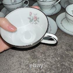 Vintage Set Of 11 Coffee Tea Cups Saucers Noritake Mayfair China Japan