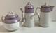 Vintage Set Of 3 Royal Worcester Lilac/ Gold Demure Coffee Tea Chocolate Pots