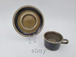 Vintage Set Of (4) Kosmos Arabia Coffee Cups And Saucers Made In Finland 1966