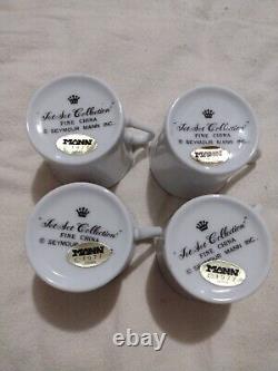 Vintage Seymore Mann Jet Set Espresso Cups And Saucers