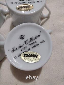 Vintage Seymore Mann Jet Set Espresso Cups And Saucers