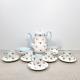 Vintage Shelley Bone China 13 Piece Floral Chintz Coffee Set Made In England Vgc