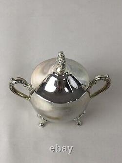 Vintage Silver Plated 3 Piece Coffee Tea Pot Set