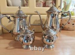 Vintage Silver Plated on Copper Afternoon Tea & Coffee Set 4 pieces by TOWLE