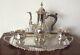 Vintage Silver Plated 4 Piece Coffee Set With Oblong Tray All Beautiful Items
