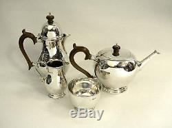 Vintage Solid Silver 4 Piece Tea Set / Coffee Set London 1936 / 9 Teapot Milk