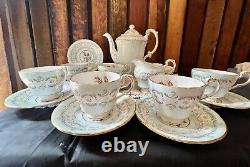 Vintage Staffordshire fine Paragon Bone China Radstock 6pc Coffee Set complete