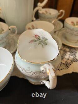 Vintage Staffordshire fine Paragon Bone China Radstock 6pc Coffee Set complete