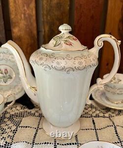 Vintage Staffordshire fine Paragon Bone China Radstock 6pc Coffee Set complete