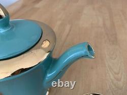 Vintage Stavangerflint Norway Green/Gold Coffee/Tea Set