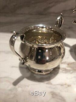 Vintage Sterling Silver Tea / Coffee Set 3 Pc 633 Grams