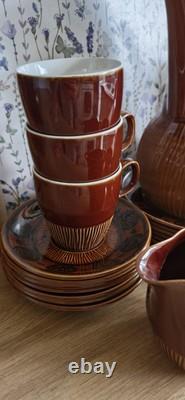 Vintage Strata Monterrey 26 Piece Coffee Set made by British Anchor 1960s