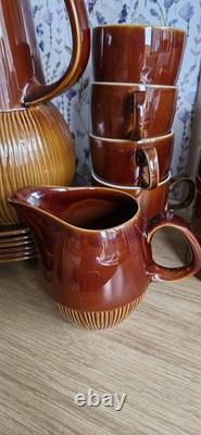 Vintage Strata Monterrey 26 Piece Coffee Set made by British Anchor 1960s