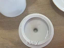 Vintage'Thomas' Medaillon Germany 15 piece Coffee Set White with Gold Trim
