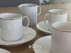 Vintage'Thomas' Medaillon Germany 15 piece Coffee Set White with Gold Trim