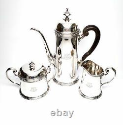 Vintage Tiffany & Co Sterling Silver 3 Piece Coffee Set, With Monogram #6271