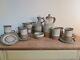 Vintage Tremar Cornish Pottery 19 Pieces, 15 Piece Coffee Set 4 Piece Wine Set