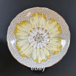Vintage Tuscan Yellow Lotus Flower Coffee Set