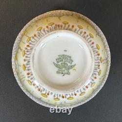 Vintage Tuscan Yellow Lotus Flower Coffee Set