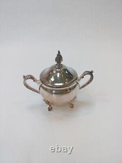 Vintage Viners Silver Plated 4 Pieces Coffee/ Tea Set Caviler Tray