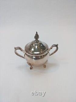 Vintage Viners Silver Plated 4 Pieces Coffee/ Tea Set Caviler Tray